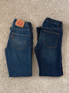 Bundle of 2 Boys Jeans Levi's Old Navy Size 12